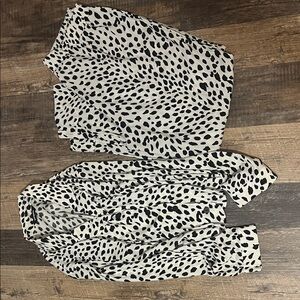 Express Black and White Pajama Set